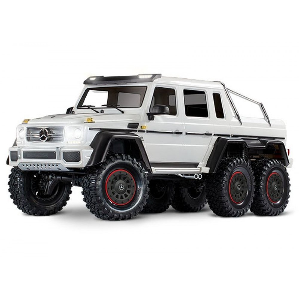 TRAXXAS Mercedes-Benz G63 AMG 6x6 RTR Licht 1/10 Scale-Crawler Brushed WHITE