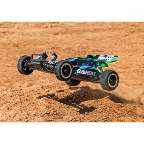 TRAXXAS Bandit red 1/10 2WD Buggy RTR Brushed HD with battery and 4 Amp USB-C charger