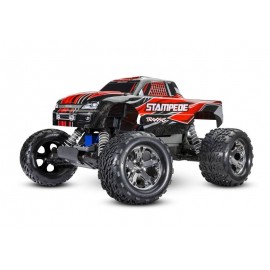 TRAXXAS Stampede RED 1/10 2WD Monster Truck RTR Brushed WATERPROOF 