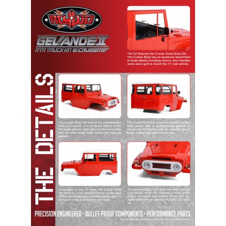 RC4WD Gelande II RTR Truck w/Cruiser Body Set 1/10