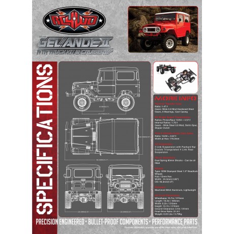 RC4WD Gelande II RTR Truck w/Cruiser Body Set 1/10