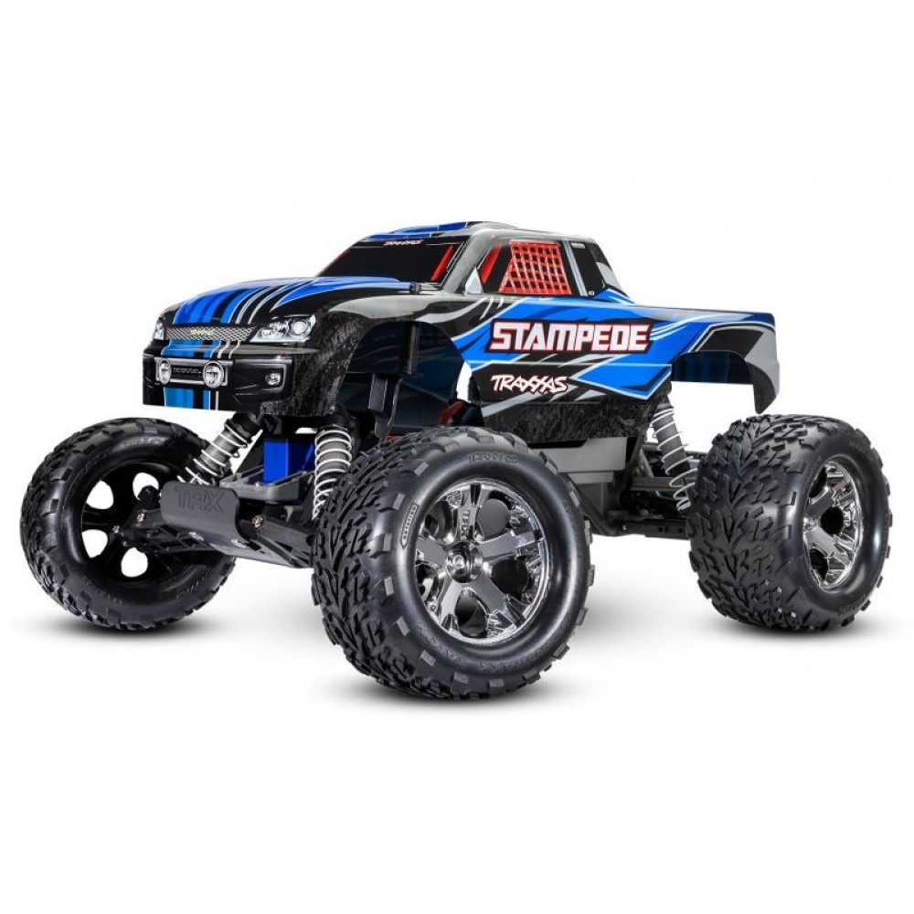 TRAXXAS Stampede BLUE 1/10 2WD Monster Truck RTR Brushed WATERPROOF