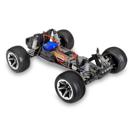 TRAXXAS RUSTLER ORANGE 1/10 2WD RTR TRUCK BRUSHED LED LIGHT 