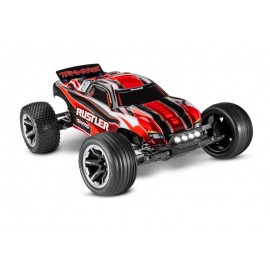 TRAXXAS RUSTLER RED 1/10 2WD RTR TRUCK BRUSHED LED LIGHT 