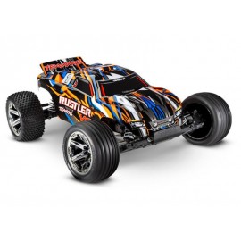 TRAXXAS RUSTLER ORANGE 1/10 2WD RTR TRUCK BRUSHLESS 