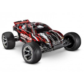 TRAXXAS RUSTLER RED 1/10 2WD RTR TRUCK BRUSHLESS  