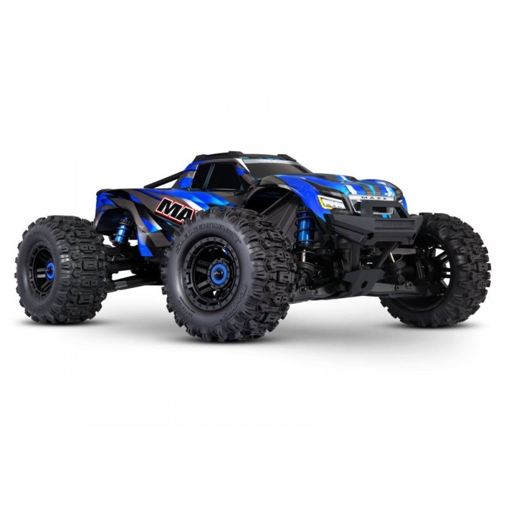 TRAXXAS MAXX V2 4x4 BLUE 1/10 Monster-Truck RTR Brushless (WITH KIT WIDEMAXX)