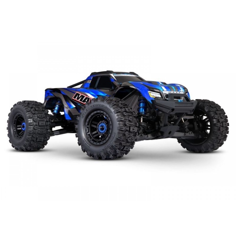 TRAXXAS MAXX 4x4 BLUE 1/10 Monster-Truck RTR Brushless (WITH KIT WIDEMAXX)