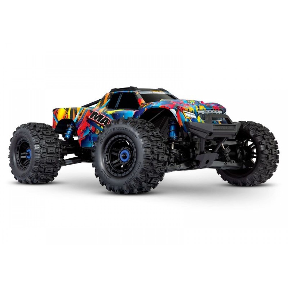 TRAXXAS MAXX 4x4 ROCK N ROLL 1/10 Monster-Truck RTR Brushless (WITH KIT WIDEMAXX)           