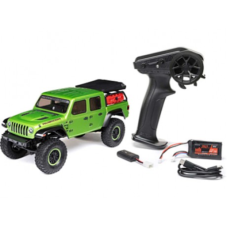 AXIAL 1/24 SCX24 Jeep Gladiator 4WD Rock Crawler Brushed RTR (Green)