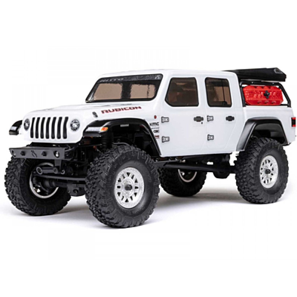 AXIAL 1/24 SCX24 Jeep Gladiator 4WD Rock Crawler Brushed RTR (White)