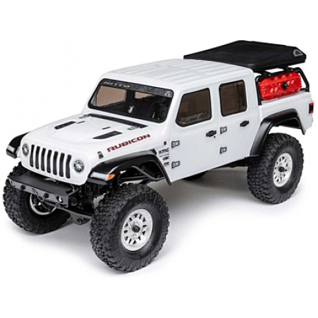 AXIAL 1/24 SCX24 Jeep Gladiator 4WD Rock Crawler Brushed RTR (White)