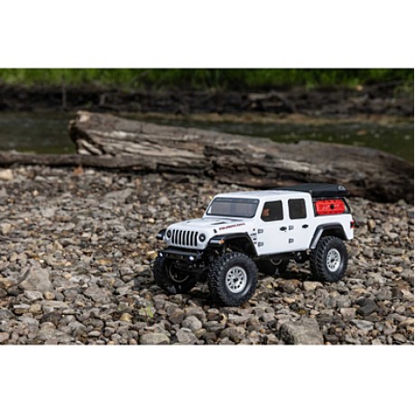 AXIAL 1/24 SCX24 Jeep Gladiator 4WD Rock Crawler Brushed RTR (White)