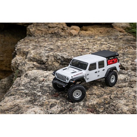 AXIAL 1/24 SCX24 Jeep Gladiator 4WD Rock Crawler Brushed RTR (White)