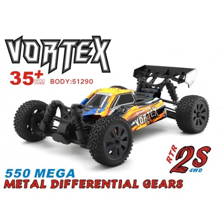 HSP Vortex 1/10 2.4 GHz Brushed Buggy RTR (Orange)