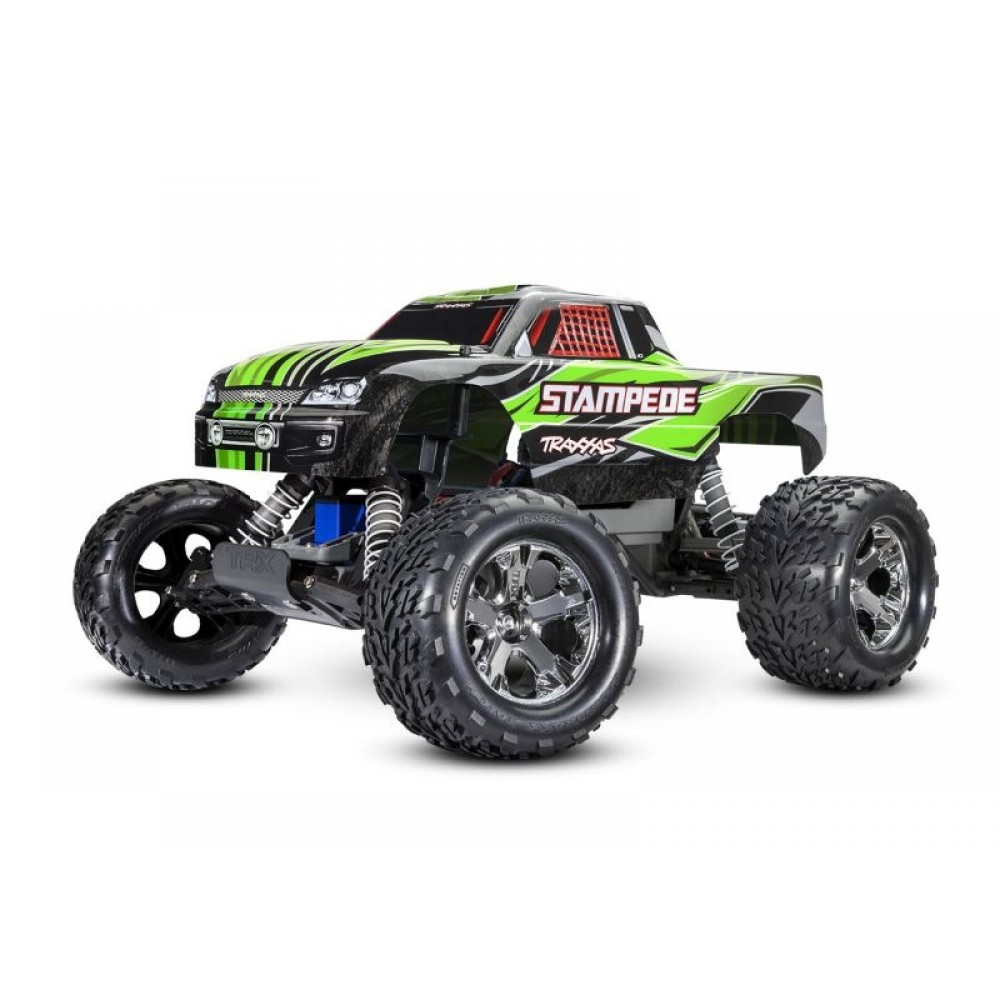 TRAXXAS Stampede GREEN 1/10 2WD Monster Truck RTR Brushed WATERPROOF