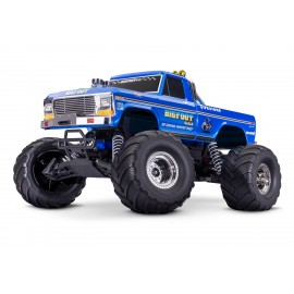 TRAXXAS Bigfoot No.1 blue 1/10 2WD Monster Truck RTR Brushed HD with battery and 4 Amp USB-C charger 