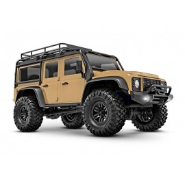 TRAXXAS TRX-4M LR Defender 4x4 tan 1/18 Crawler RTR Brushed with battery and USB charger 