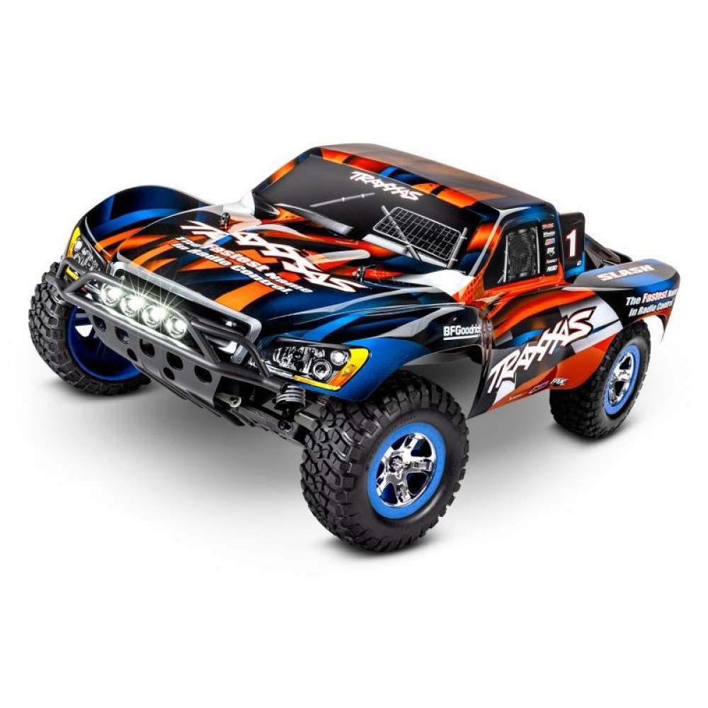 TRAXXAS Slash ORANGE RTR LED-Licht 1/10 2WD Short Course Racing Truck (12T+XL-5) 