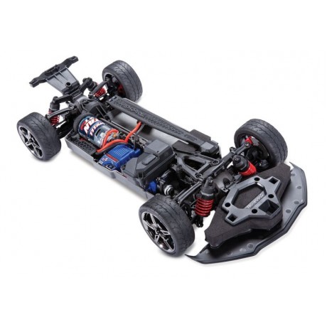 TRAXXAS 4Tec 3.0 Corvette C8 BLACK 1/9 sports car RTR Brushed