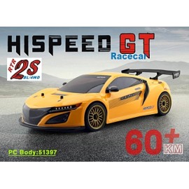 HSP GT PRO 1/10 2.4 GHz Brushless On-road RTR (Yellow) 