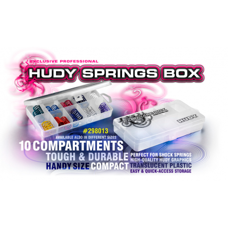 HUDY Springs Box - 10-Compartments - 178 x 93mm