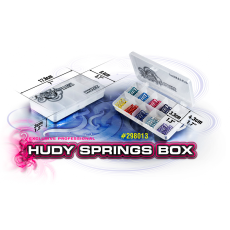 HUDY Springs Box - 10-Compartments - 178 x 93mm