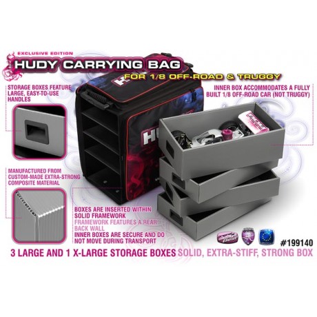 HUDY - 1/8 OFF-ROAD & TRUGGY CARRYING BAG + TOOL BAG