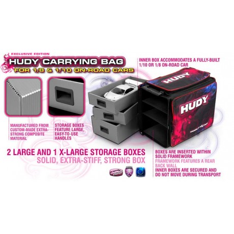 HUDY 1/10 & 1/8 Carrying Bag & Tool Bag - Exclusive Edition
