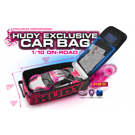 HUDY CAR BAG - 1/10 ON ROAD - TOURING - PAN CAR