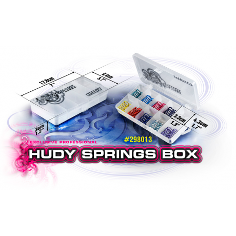 HUDY Parts Box - 10-Compartments - 132 x 62mm