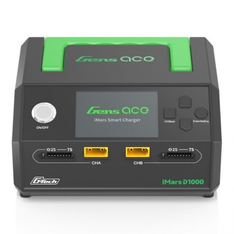 GENS Ace Charger iMars D1000 Smart Dual Channel AC 1000W 