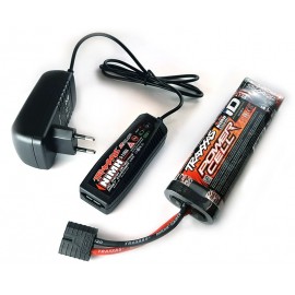 TRAXXAS 2983G Battery/charger completer pack 2969 2-amp NiMH peak detecting AC charger 2923X 3000mAh 8.4V 7-cell NiMH iD battery 