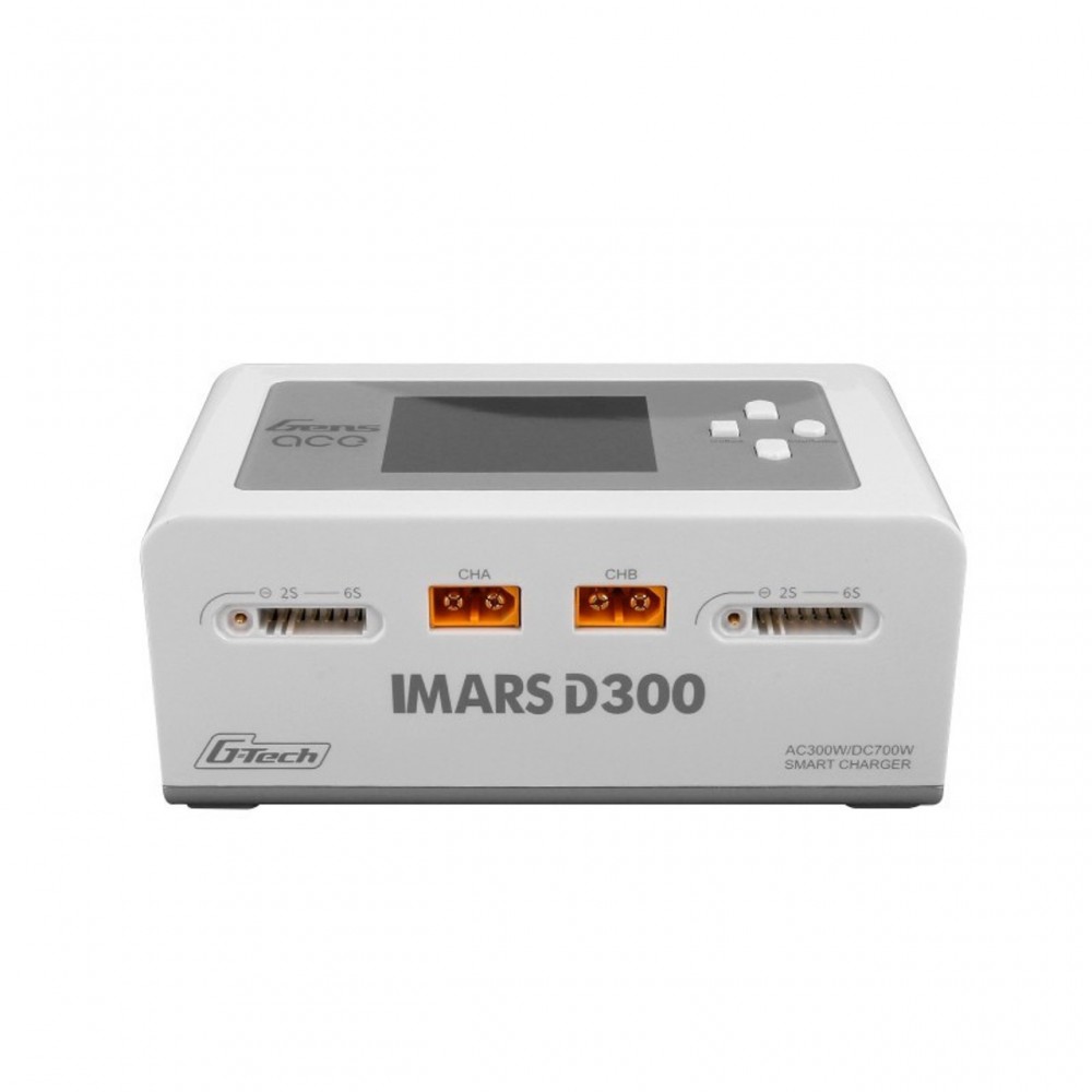 GENS Ace Charger iMars D300 Dual Channel 300W White