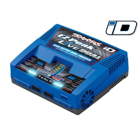 TRAXXAS 2973G EZ-Peak Live Dual Fast Charger, 200W, 26A, NiMH/LiPo up to 4s with iD Bluetooth battery detection 