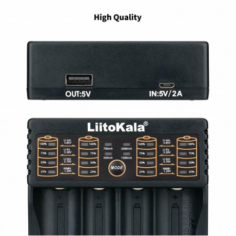 Liitokala-402 USB Battery Charger Output For A AA AAA 