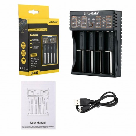 Liitokala-402 USB Battery Charger Output For A AA AAA 