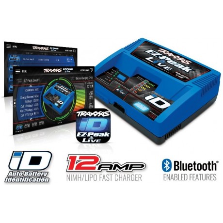 TRAXXAS 2971 EZ-PEAK LIVE 12 AMP NIMH/LIPO FAST CHARGER WITH ID TECHNOLOGY BLUETOOTH