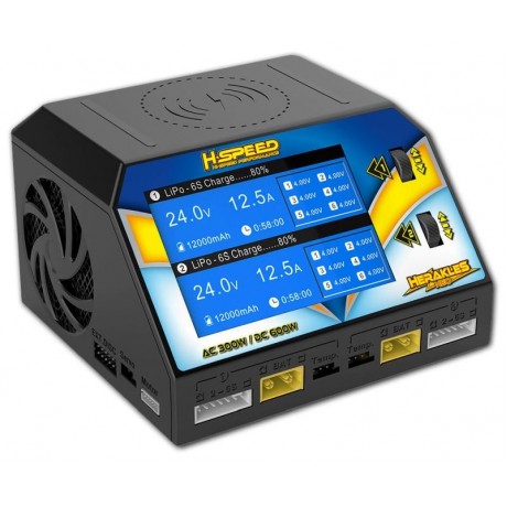 H-SPEED Herakles NEO AC/DC dual charger 300W LiPo, LiHV, LiFe, LiIon 1-6s, NiMH/NiCd 1-16s