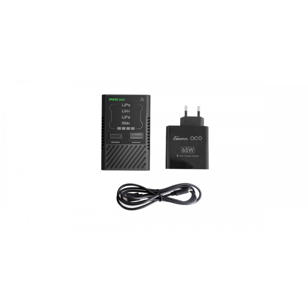 GENS Ace Charger iMars Mini USB-C 2-4S 60W w/65W Adapter