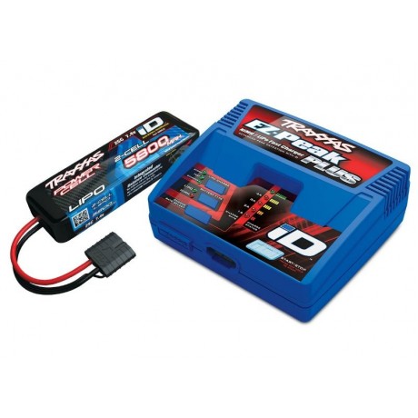 TRAXXAS 2992GX Battery/charger completer pack 2843X 5800mAh 7.4V 2-cell 25C LiPo battery 