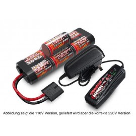 TRAXXAS 2984G Battery 8.4v 3000mAh Stick & AC-Charger (EU) 2A 