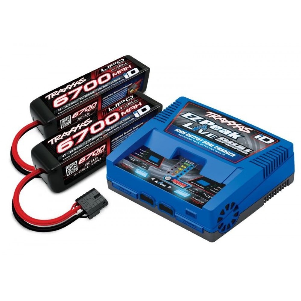 TRAXXAS 2997 Dual 4s LiPo Completer w/ EZ-Peak Live Dual Charger