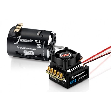 HOBBYWING 38020372 XR10 Justock G3S + 3650SD G2.1 17.5T Power System Combo