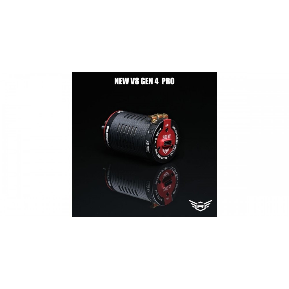 REDS Racing V8 Gen 4 2100KV Brushless Sensored Motor