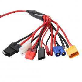 CORE-RC Adapter Cable 8 In 1 Convert 4.0mm Banana Connector To Female Tamiya Futaba Wire 