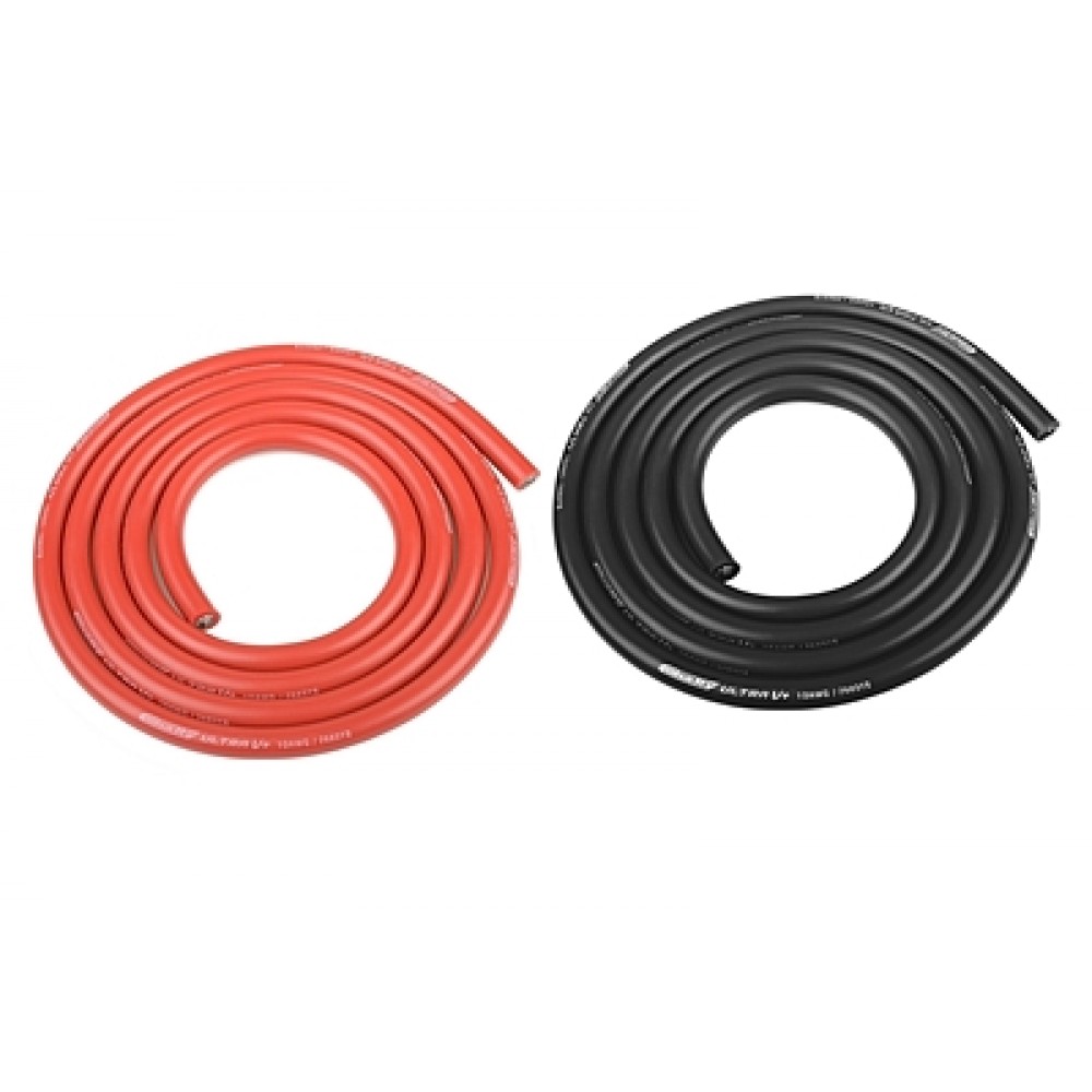 CORALLY Ultra V+ Silicone Wire - Super Flexible - Black and Red - 10AWG (2x1m)
