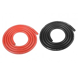 CORALLY Ultra V+ Silicone Wire - Super Flexible - Black and Red - 10AWG (2x1m) 