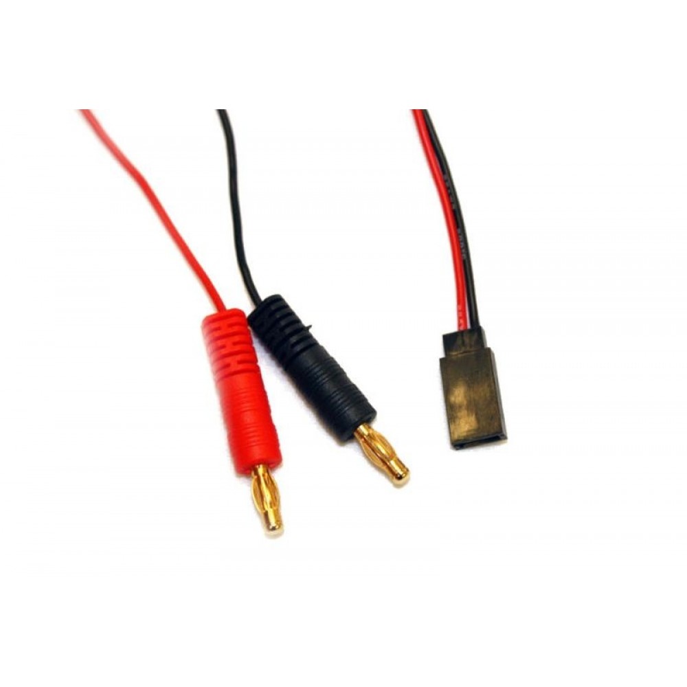 H-SPEED Charging cable TX/RX 50cm Futaba RX --> 4mm gold contact 22AWG