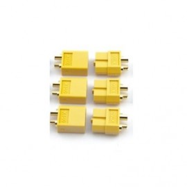 ORION Gold Connector - XT60 Male - Female (3 Pairs) 